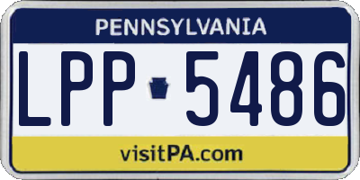 PA license plate LPP5486