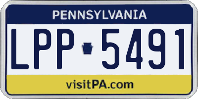 PA license plate LPP5491