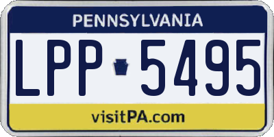 PA license plate LPP5495