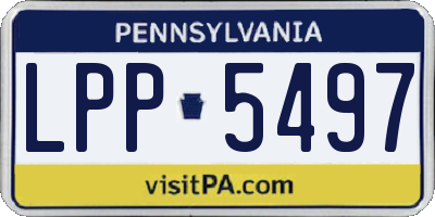 PA license plate LPP5497