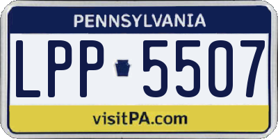 PA license plate LPP5507