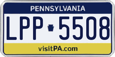 PA license plate LPP5508