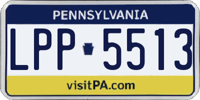 PA license plate LPP5513