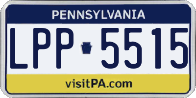 PA license plate LPP5515