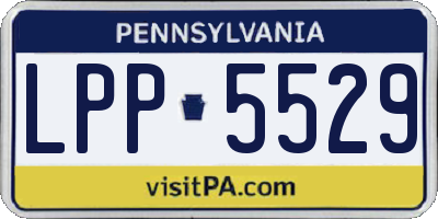 PA license plate LPP5529