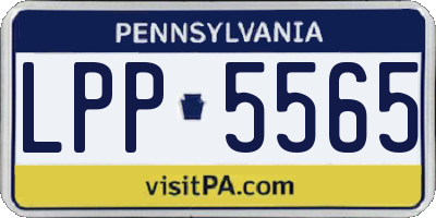 PA license plate LPP5565