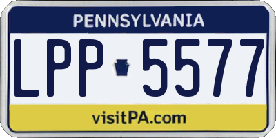 PA license plate LPP5577