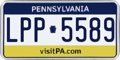 PA license plate LPP5589
