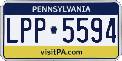 PA license plate LPP5594
