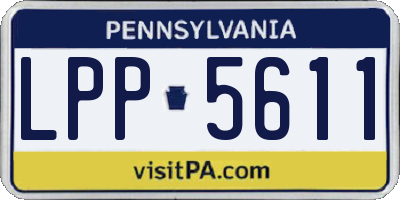 PA license plate LPP5611