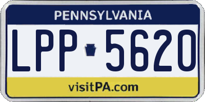 PA license plate LPP5620