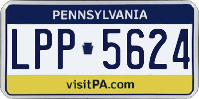 PA license plate LPP5624
