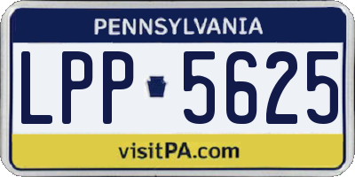 PA license plate LPP5625