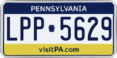 PA license plate LPP5629