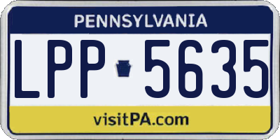 PA license plate LPP5635