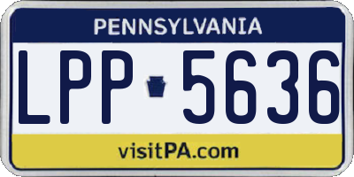 PA license plate LPP5636