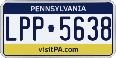 PA license plate LPP5638