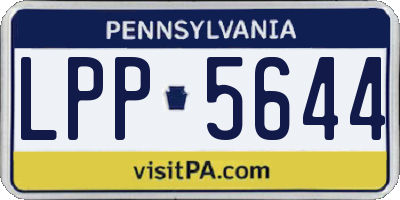 PA license plate LPP5644