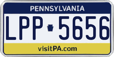 PA license plate LPP5656
