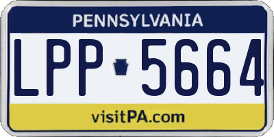PA license plate LPP5664