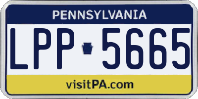 PA license plate LPP5665