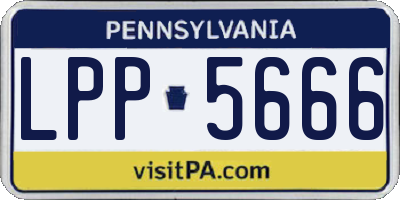 PA license plate LPP5666