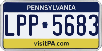 PA license plate LPP5683
