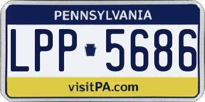 PA license plate LPP5686