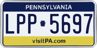 PA license plate LPP5697