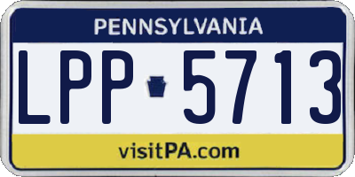 PA license plate LPP5713