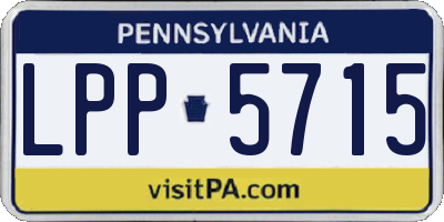 PA license plate LPP5715
