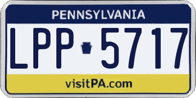 PA license plate LPP5717