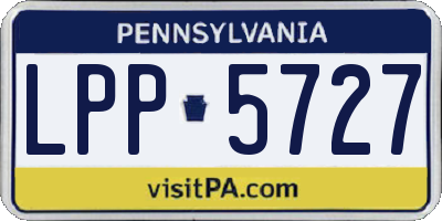 PA license plate LPP5727