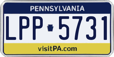 PA license plate LPP5731