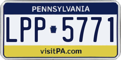 PA license plate LPP5771