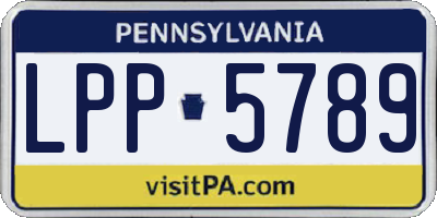 PA license plate LPP5789