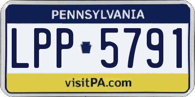 PA license plate LPP5791