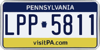 PA license plate LPP5811