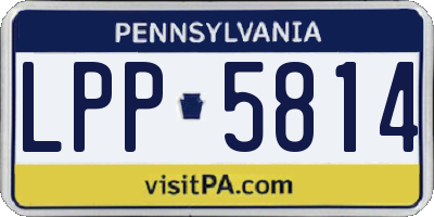 PA license plate LPP5814