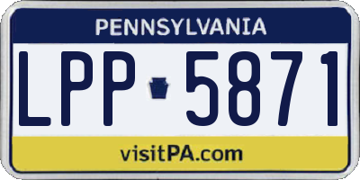 PA license plate LPP5871