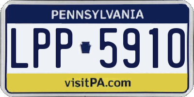 PA license plate LPP5910