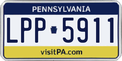 PA license plate LPP5911