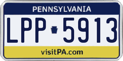 PA license plate LPP5913