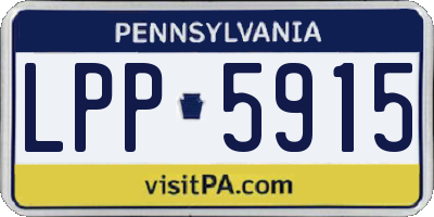 PA license plate LPP5915
