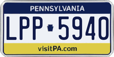 PA license plate LPP5940