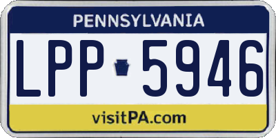 PA license plate LPP5946