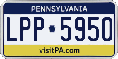 PA license plate LPP5950