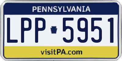 PA license plate LPP5951