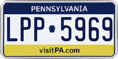 PA license plate LPP5969