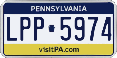 PA license plate LPP5974